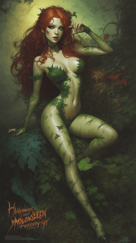 AI generated: (masterpiece)
(best quality)
(ultra-detailed)
(best illustration)
flawless
poison ivy by John Berkey...