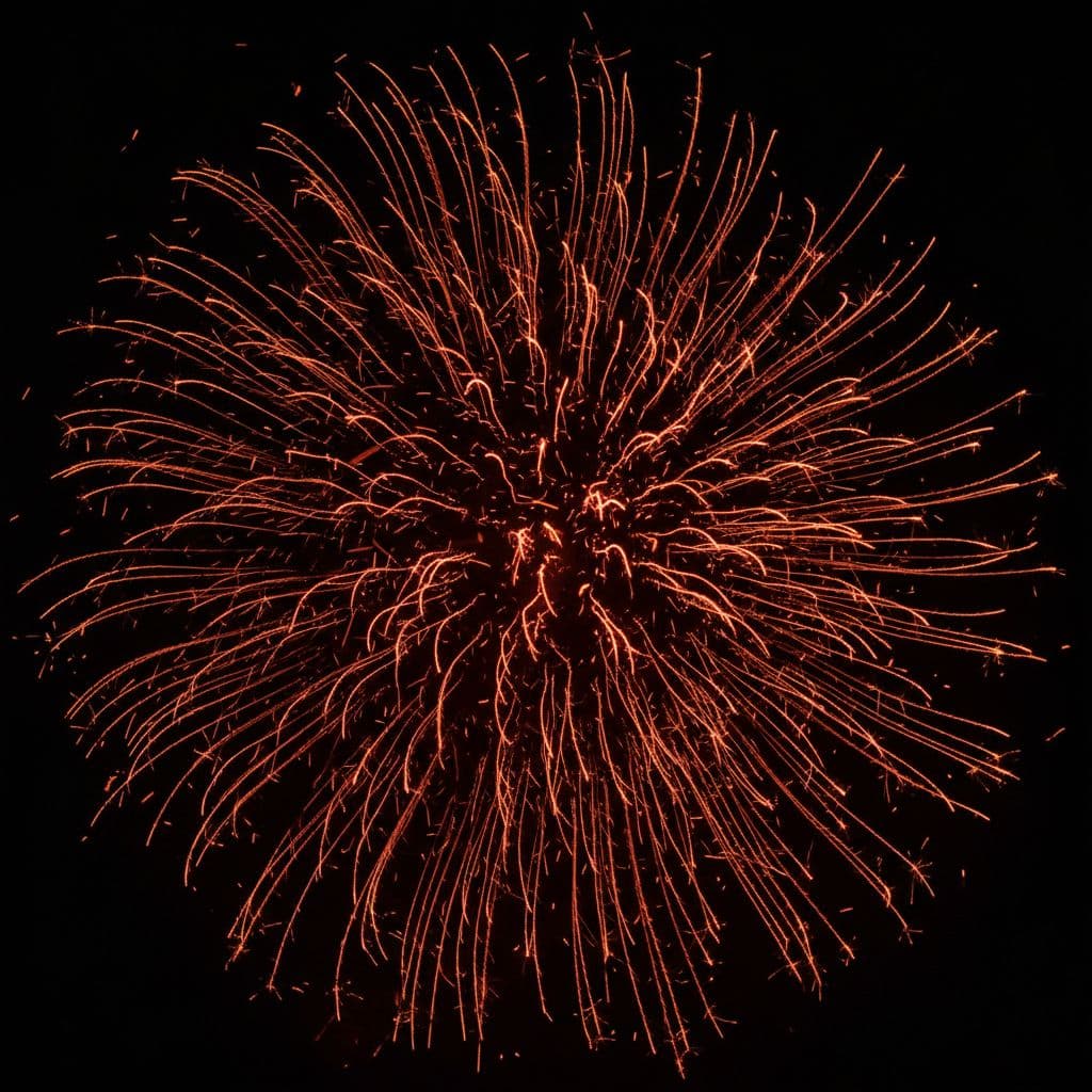 AI generated: FEUER FUNKEN, BLACK BACKGROUND

