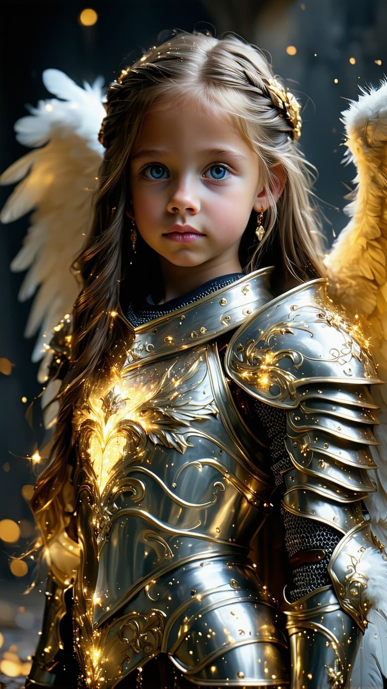 AI generated: a professional photo of a exceptionally of the most beautiful tween girl in the world, with platinum...
