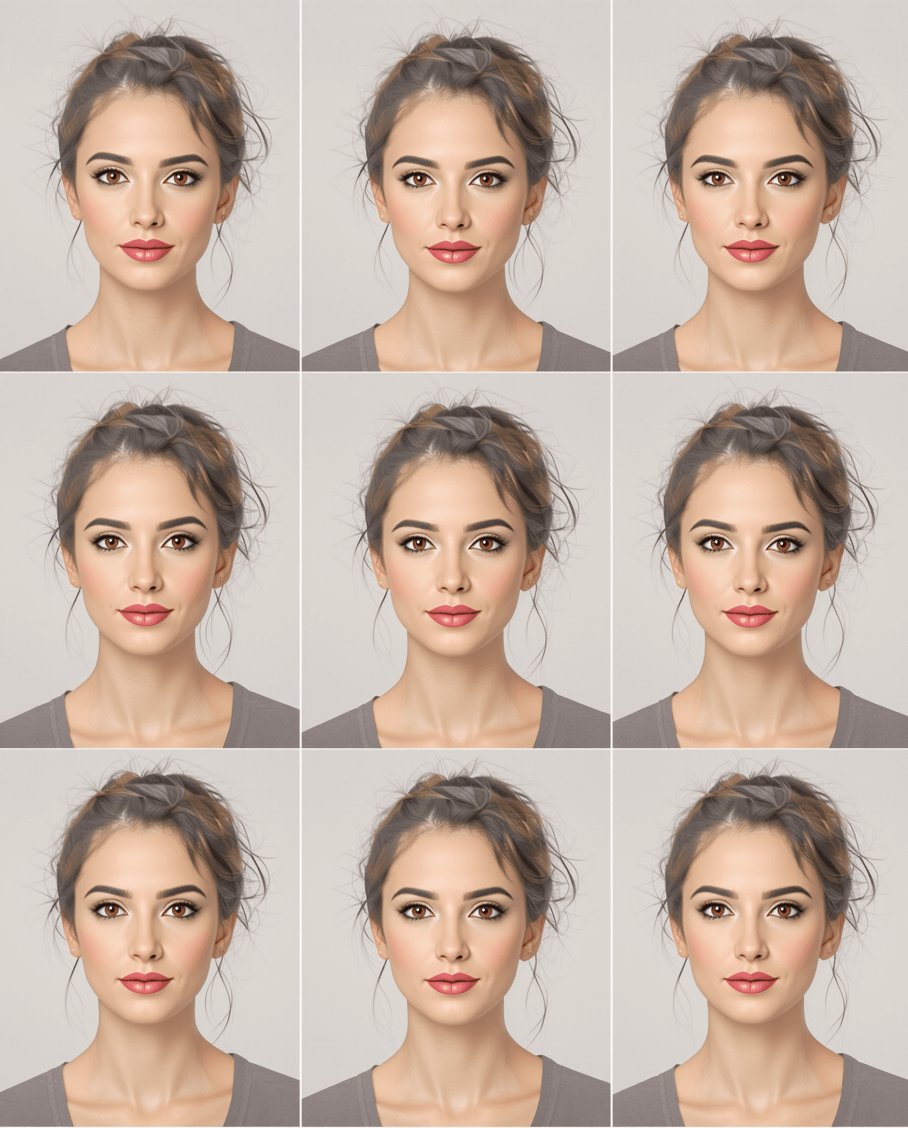 AI generated: " Character sheet, of a British Caucasian woman in multiple Poses , She has a realistic symmetrical ...
