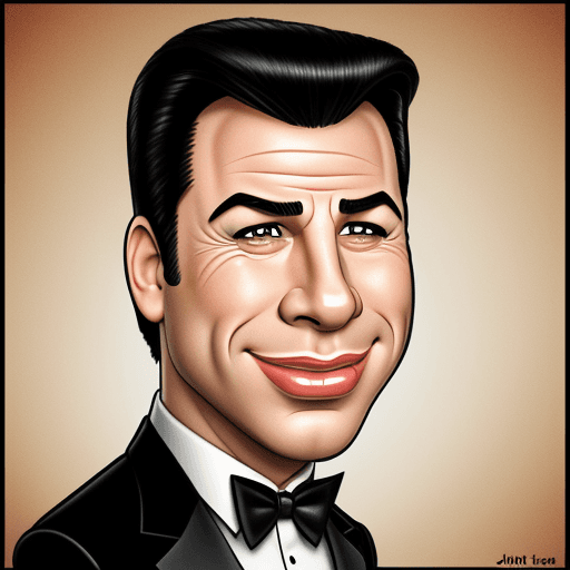 AI generated: caricature, john travolta