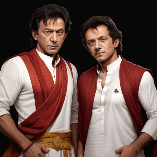 AI generated: Shahrukhan with imran khan