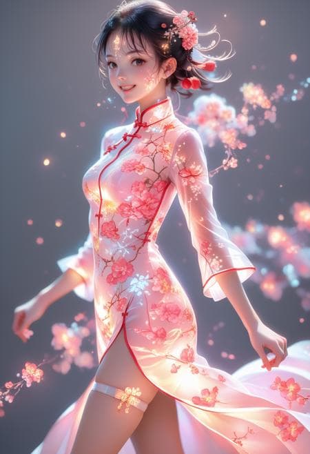 Glowing Cheongsam(China Dress)