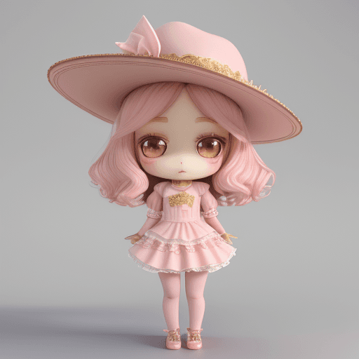 AI generated: Imagen AI arte el nombre grabado "LILY 💋" , Niña hermosa pantalones rosados ​​con detalles y parte ...
