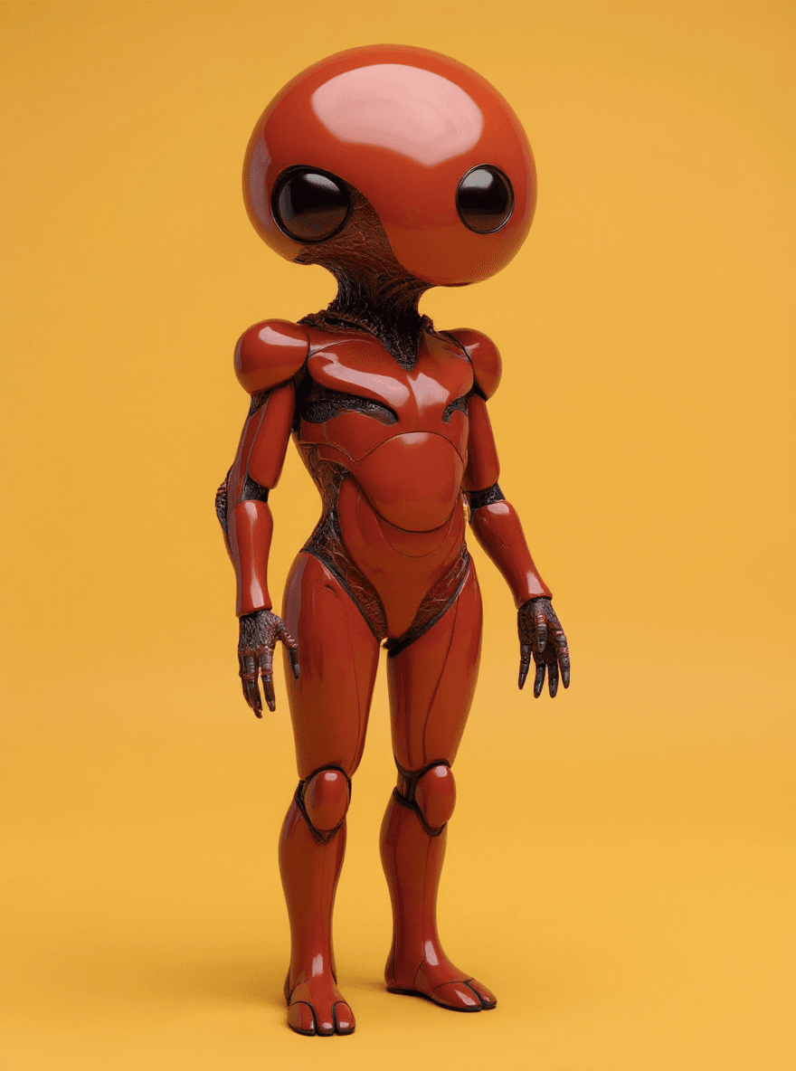AI generated: Now make it an avatar but full bodied with single color background