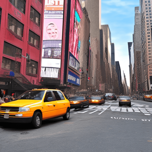 AI generated: Zoomer meme in new york city