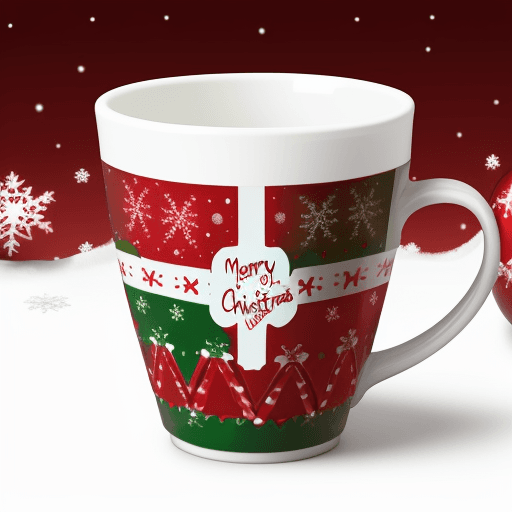 AI generated: christmas cup design