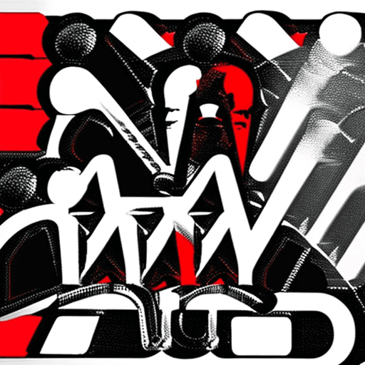 AI generated: high quality logo for the card game mafia, minimalist style, pencil drawing in black and red colors ...