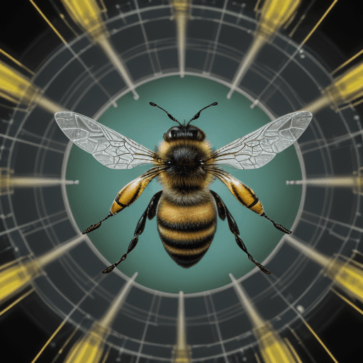 AI generated: bee image, lab, modern, versatile, unique, eye-catching and creative, 4k, business model, innovation...