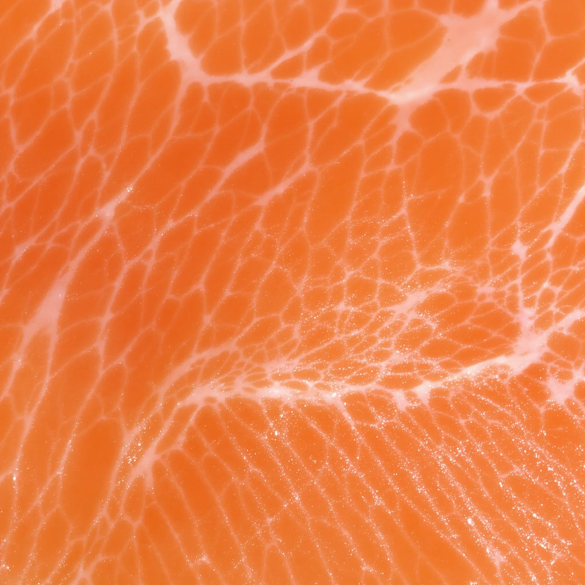 AI generated: A vibrant pink-orange raw salmon fillet with delicate marbling and a moist, glistening texture. The ...