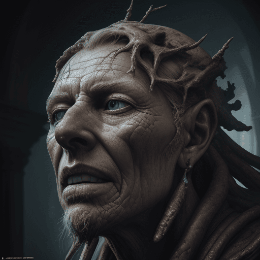 AI generated: hyper realism, highly detailed oil painting of the last resting ancient of days, hyper realistic, ex...