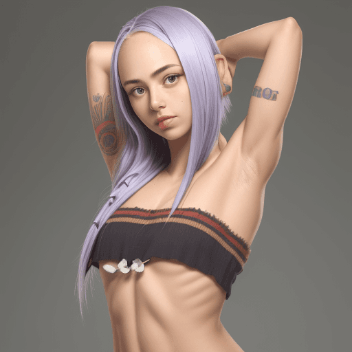 AI generated: Female with armpit hair,