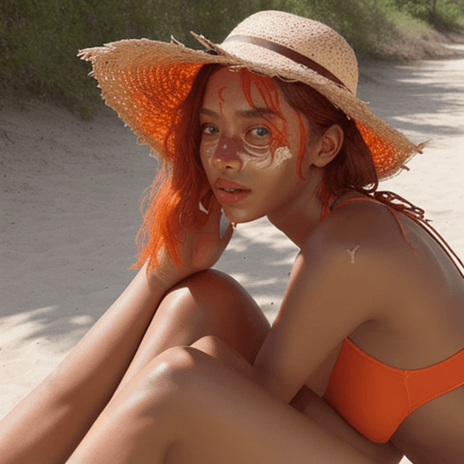 AI generated: sunburn