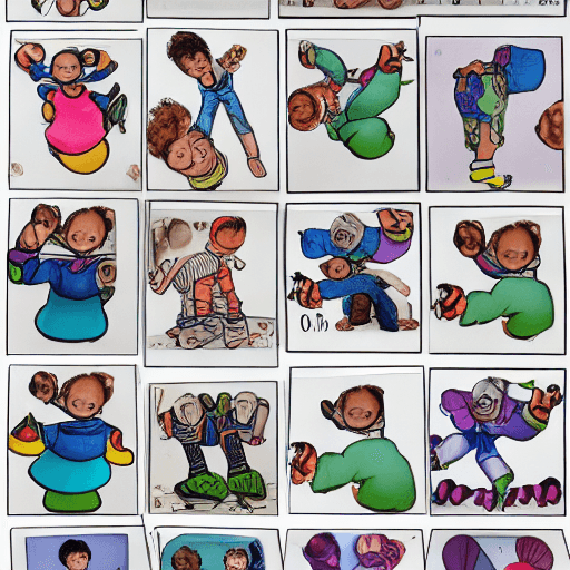 AI generated: CREATE ME 10 DIFFERENT PICTURES FROM DIFFERENT ANGLES Printable FLASH card for kids
