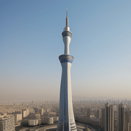 AI generated: Tehran Azadi tower