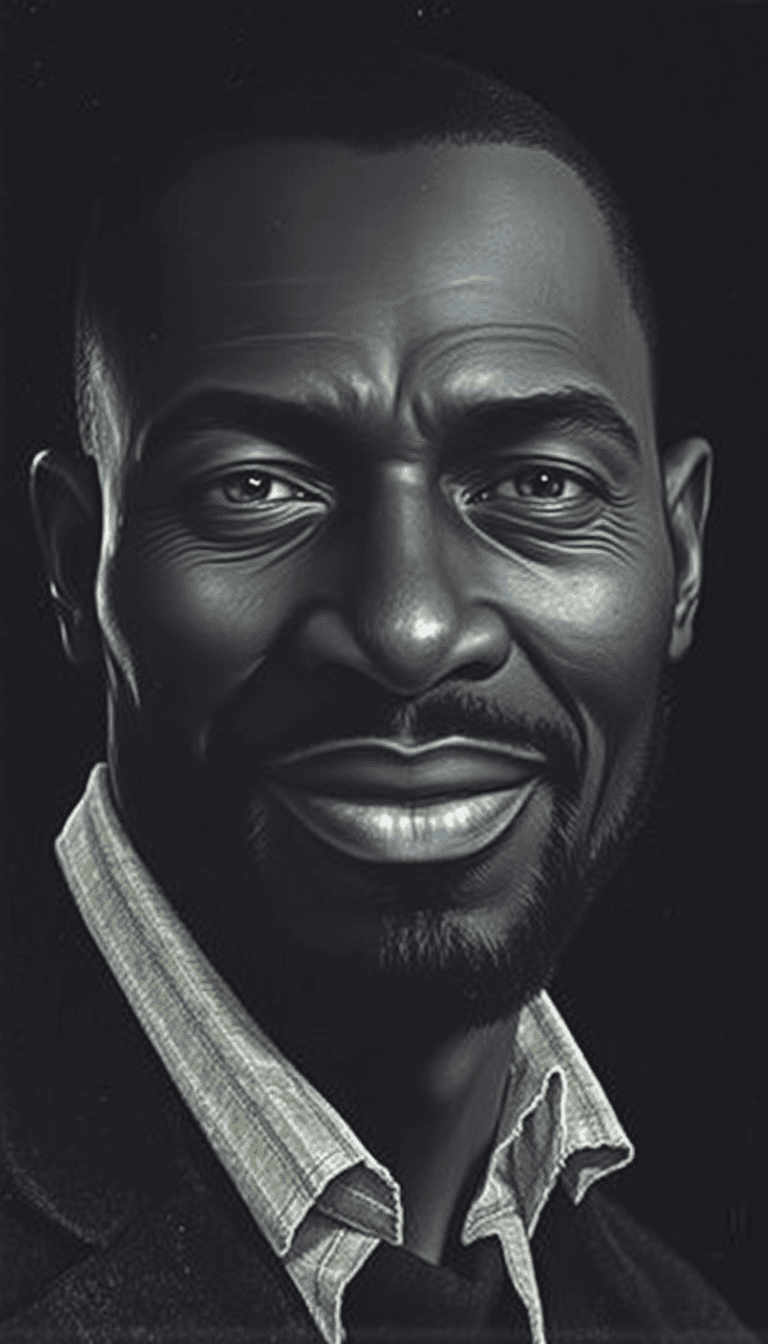 AI generated: by-christopher-bucklow-and-nicoletta-ceccoli-black-man-smirk-14721703 Black man