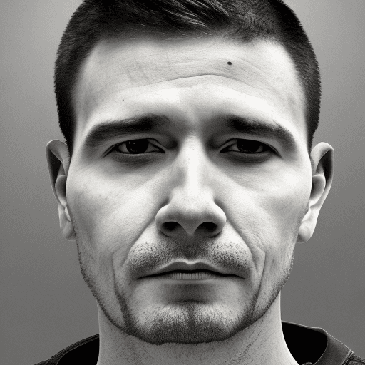 AI generated: generate another image of another inmate. Make sure it is a headshot
