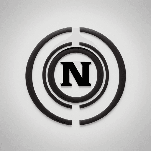 AI generated: create a modern art logo with name "neveren",full hd logo.4k logo,high resolution logo