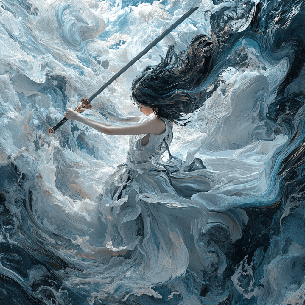 AI generated: photo illustration from a world in the clouds, in the style of tanya shatseva, the stars art group (...