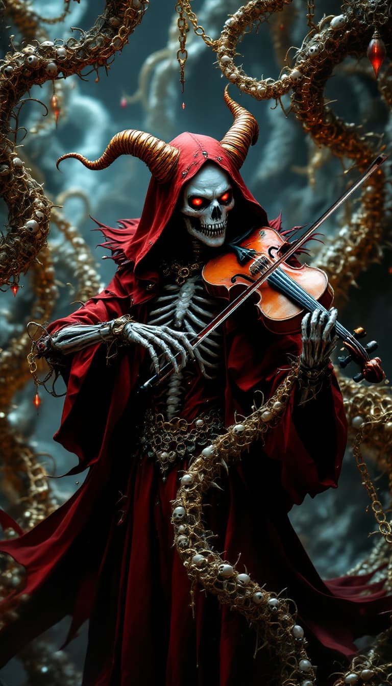 AI generated: A hyper realistic and ultra detailed photorealistic horrorcore picture of fierce and lunatic demonic...