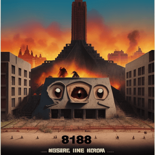 AI generated: tlatelolco massacre 1968 as a Disney Pixar movie poster