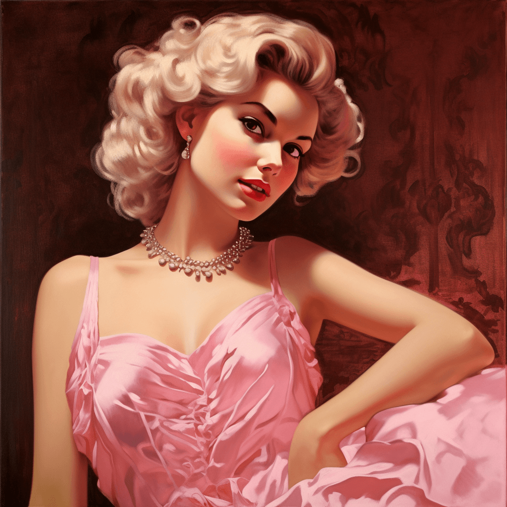 AI generated: lady in a pink dress, intricate, elegant, highly detailed, digital painting, smooth, sharp focus, st...