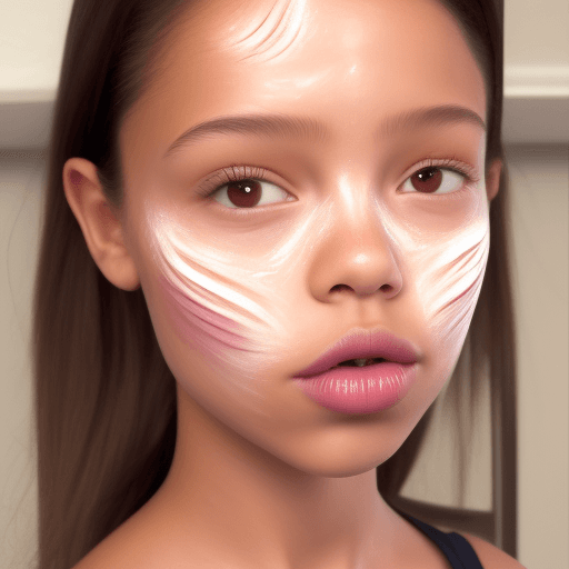 AI generated: Jenna Ortega with cum in face makeup and hair shiny, a lot of cum , 4k, hyper realistic, focused, ex...
