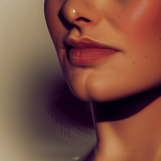 AI generated: cinematic medium closeup of a slim european woman, (hyper detailed skin), closed eyes,