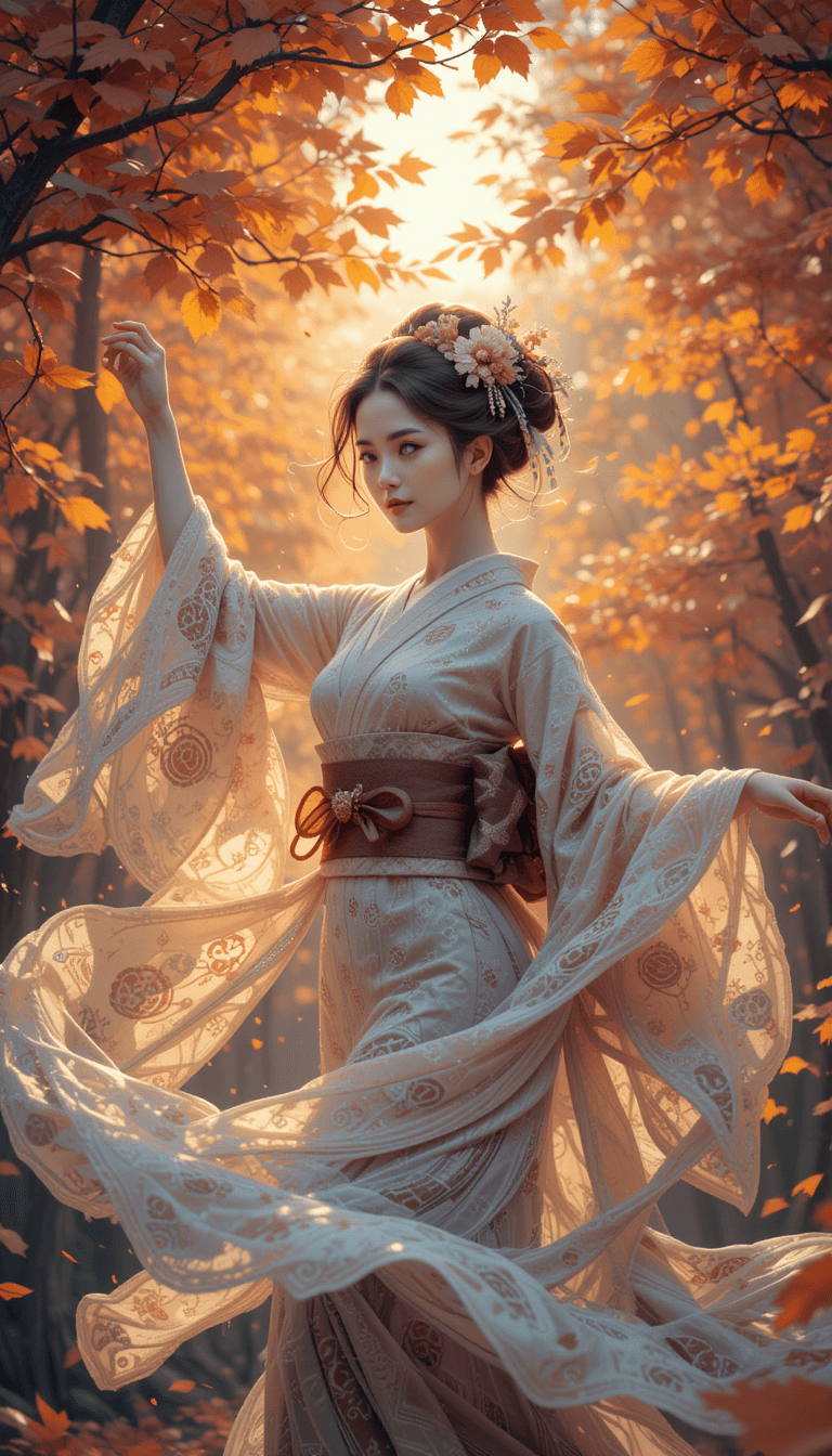AI generated: A serene, 8k digital painting in the style of renowned Japanese artist, Hokusai, captures a breathta...