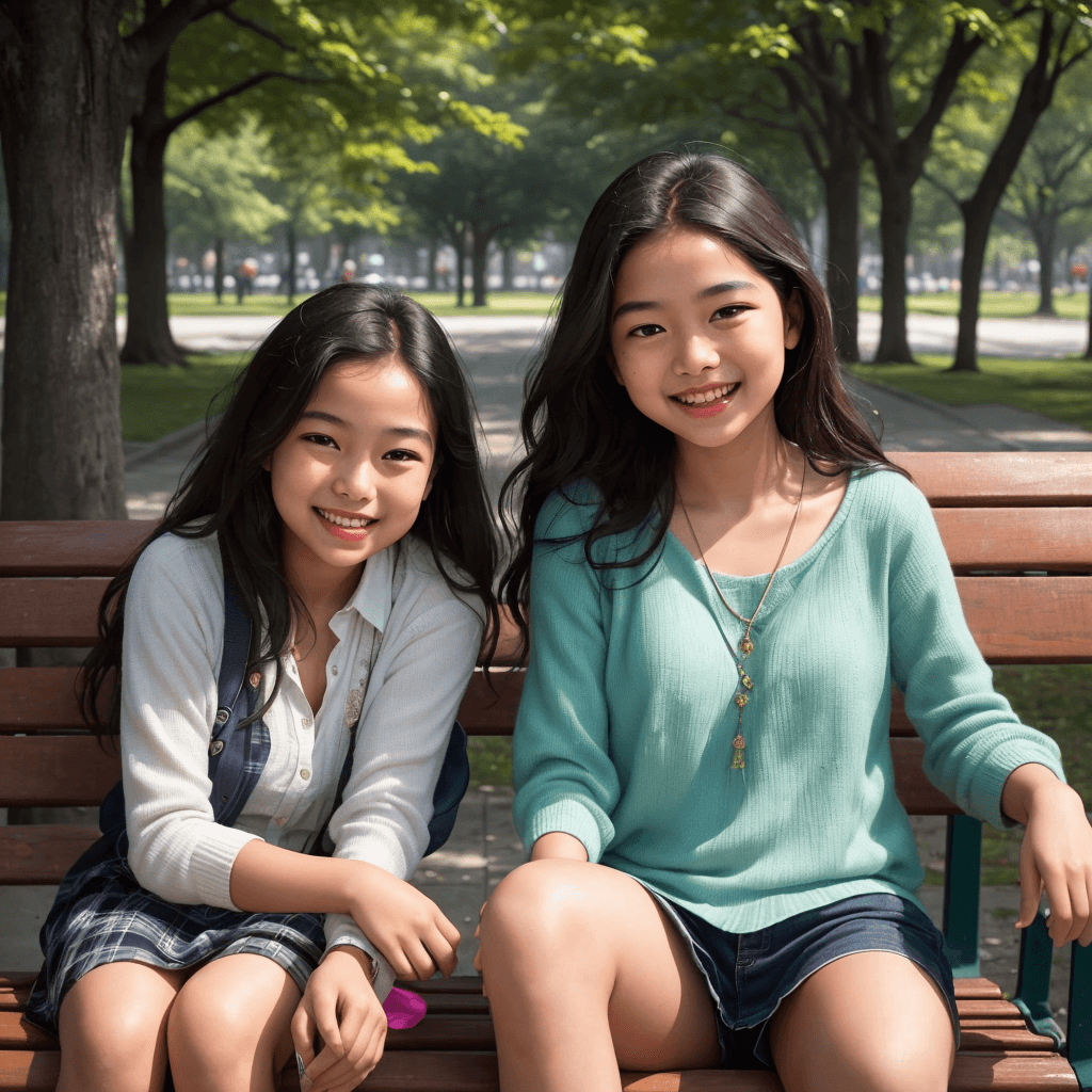 AI generated: In a bustling city filled with ordinary faces, there exists a girl named Maya whose beauty shines li...