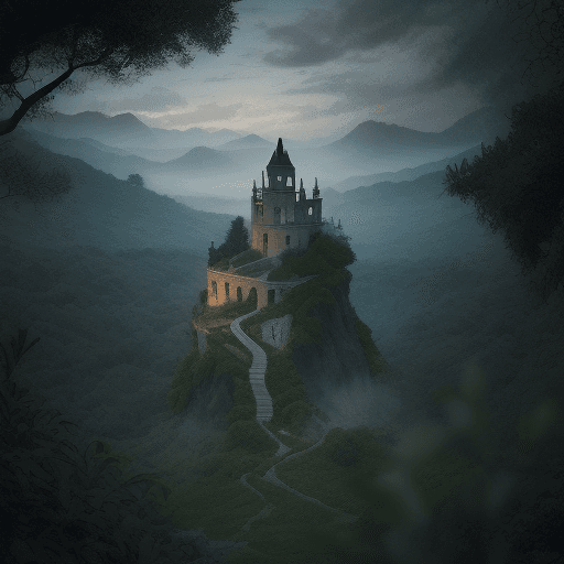 AI generated: En el corazón de un vibrante paisaje de fantasía, visualiza un cigarro que, en lugar de consumirse, ...