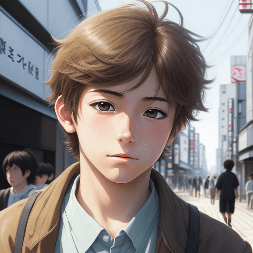 AI generated: (best-quality:0. 8), (best-quality:0. 8), perfect anime illustration, extreme closeup portrait of a ...