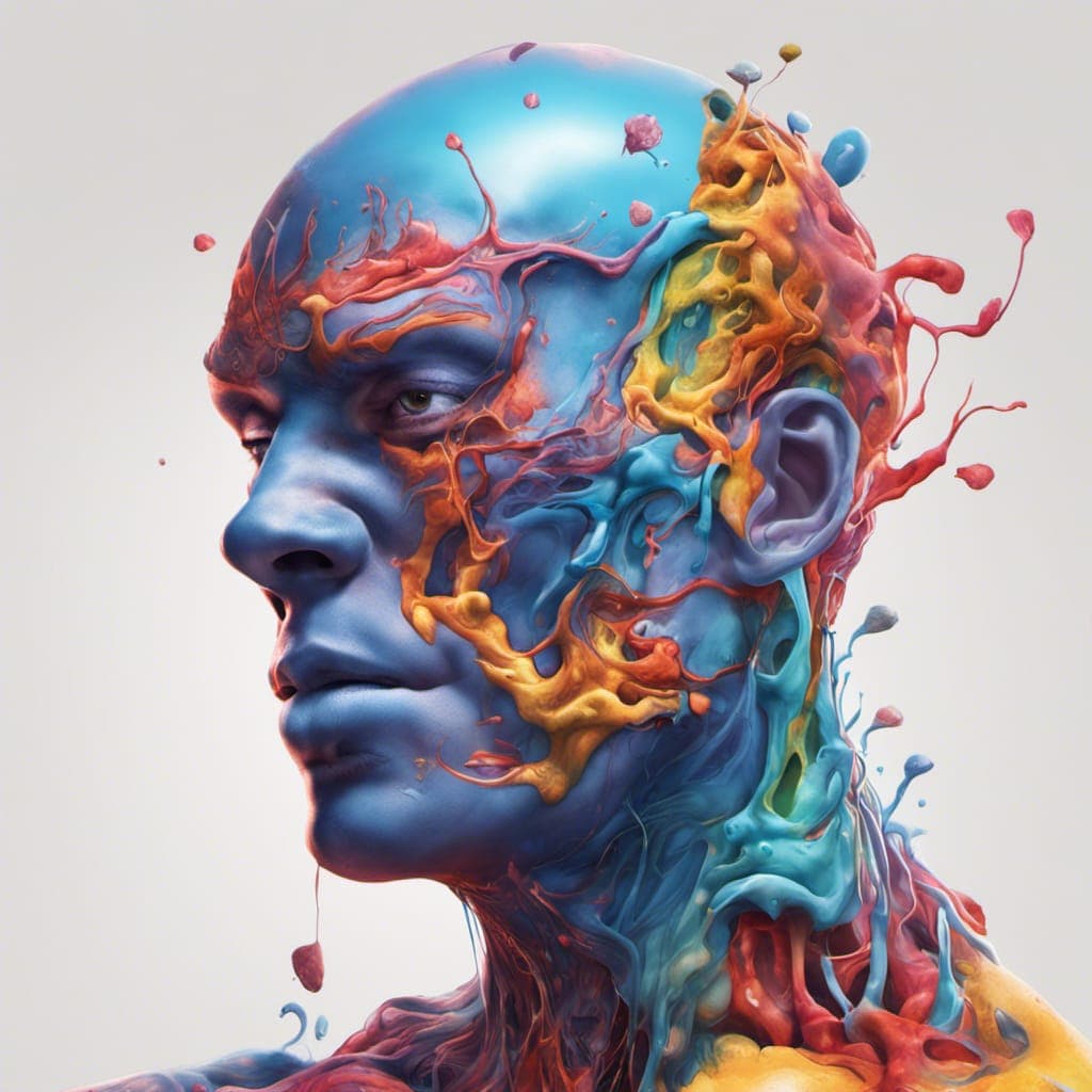 AI generated: an Ai artwork that imagines Osmosis Jones exploring the inner workings of the human body, with color...