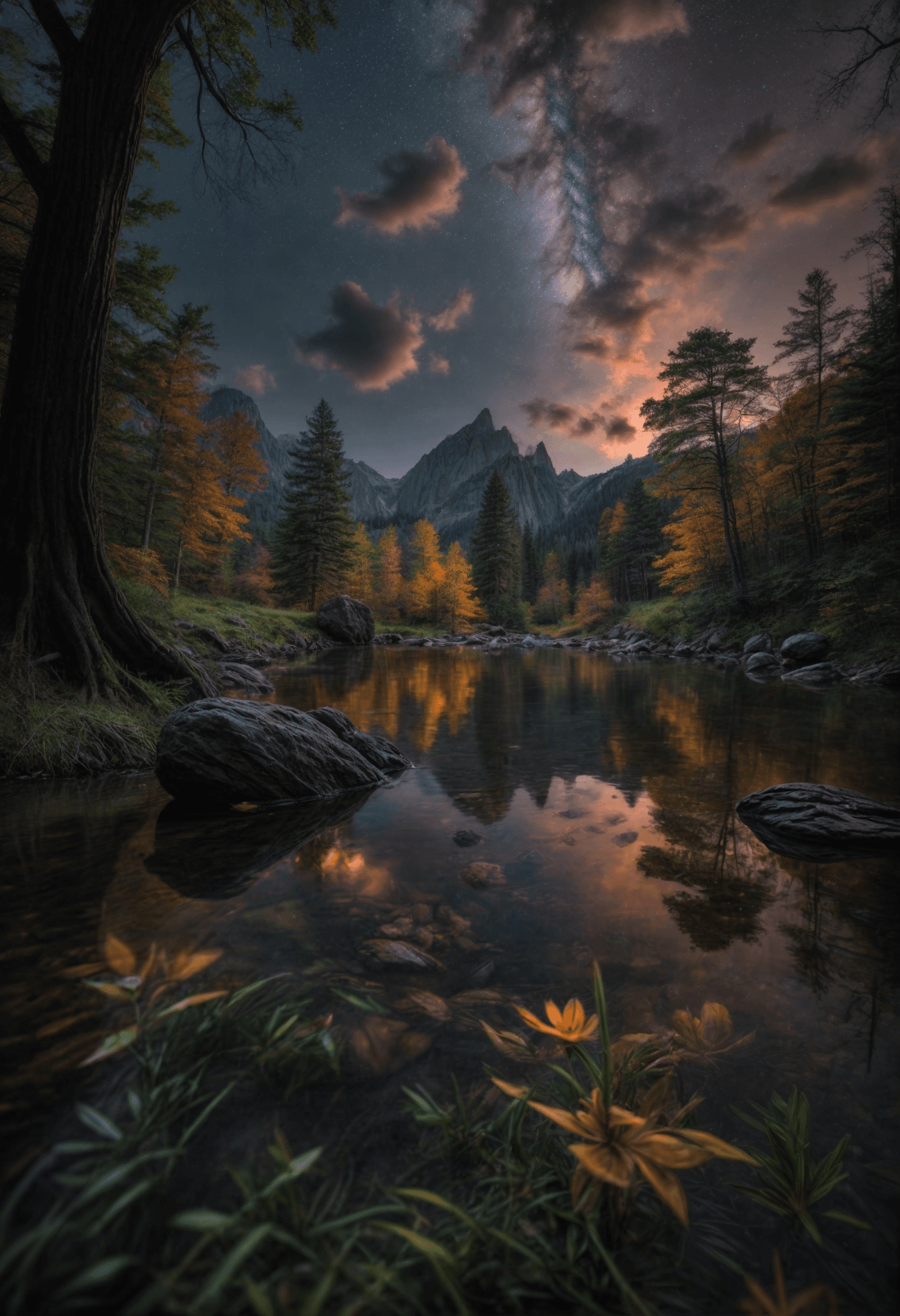 AI generated: Endles harmony ,surealism ,colorful,,nature is my teacher