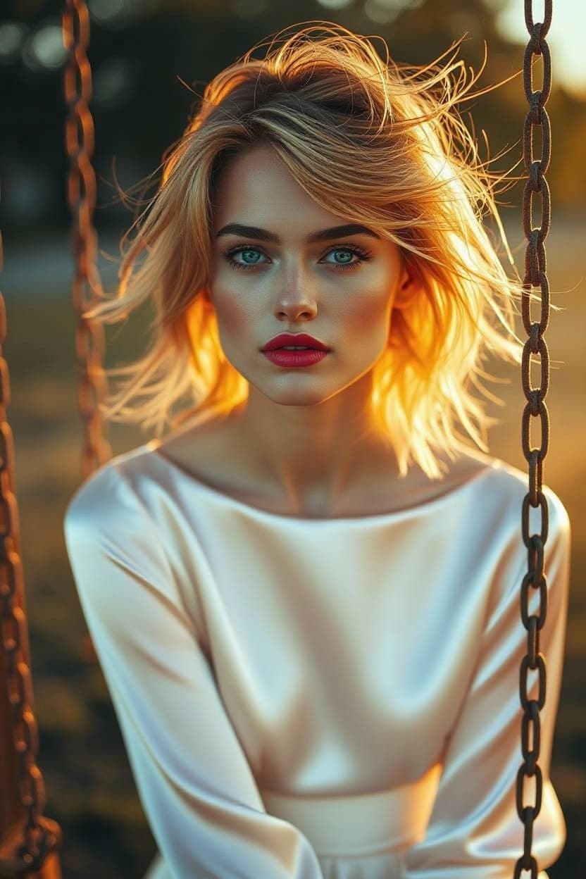 AI generated: "Image is high resolution full-hight vertical fine art portrait, Sony A1 and 120mm lens, capturing a...
