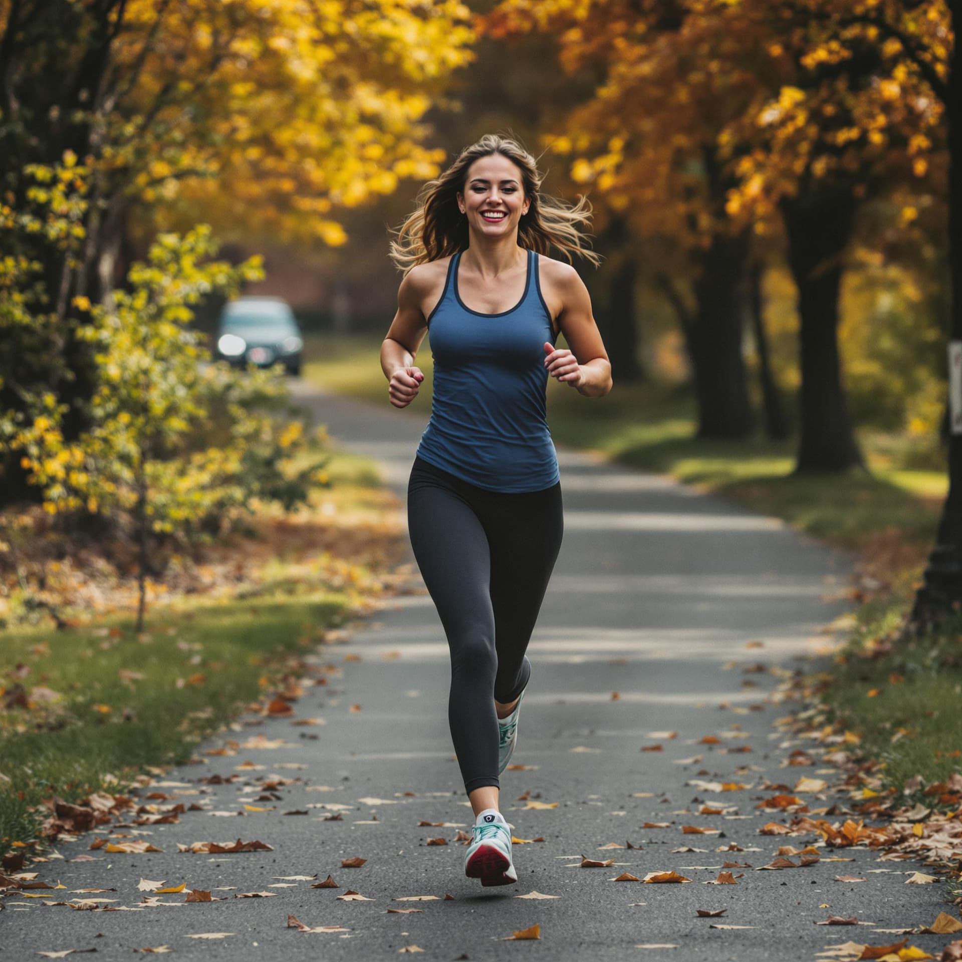 AI generated: a woman running