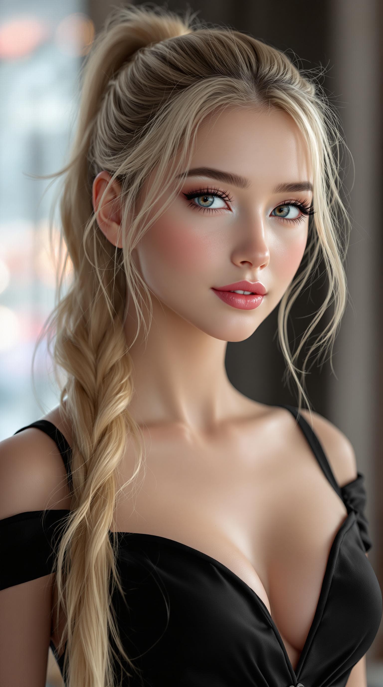 AI generated: professional photo of the most beautiful tenth-grade girl in the world, in a beauty pageant , highly...