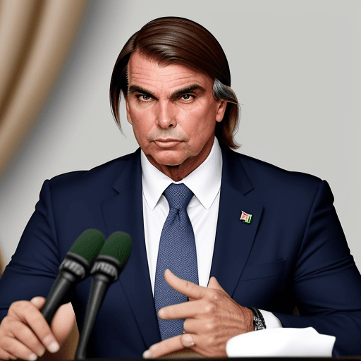 AI generated:  Jair Bolsonaro presidente homem de bem elegante honesto simpático 