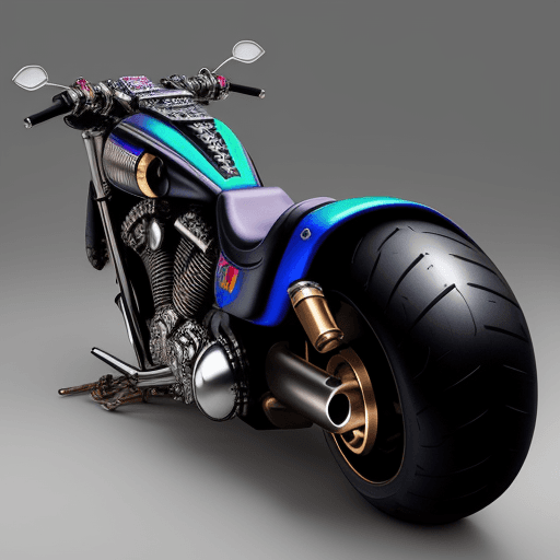 AI generated: motorcycle, Baron samedi design, large, voodoo, exhaust, photograph, concept art