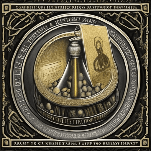 AI generated: "Design a unique image of the commemorative coin of Harry Potter and the Philosopher's Stone, inspir...