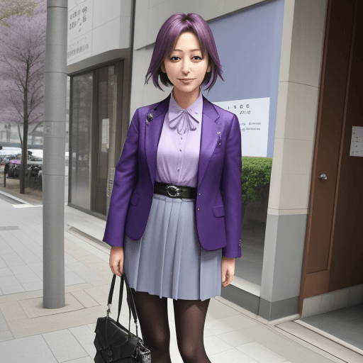AI generated: violet color ,@kaoru_renraku@https://chibiruri.exblog.jp/
