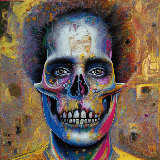 AI generated: 0“abstract cubism skull herman brood francis bacon jean - michel basquiat gustave moreauby gediminas...