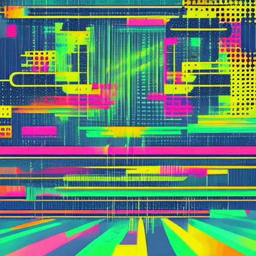 AI generated: ineed a fresh and funky background. Surprise me ..its for  techno
