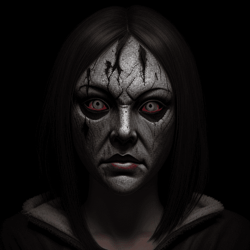 AI generated: Serial killer mask, ultra detailed, with dark spotw for eyes, dramatic lighting