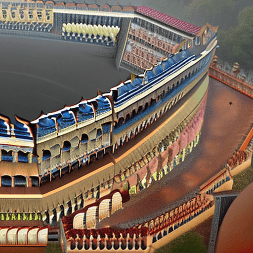 AI generated: A captivating aerial view of the Ayodhya Ram Mandir, shrouded in an ethereal mist, inviting viewers ...