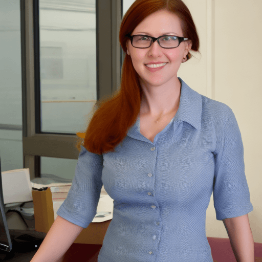AI generated: office lady