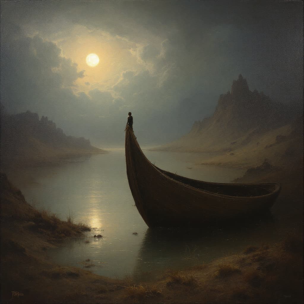 AI generated: Oil painting, Odd Nerdrum inspiration and style