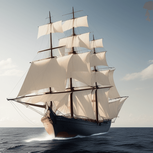 AI generated: Photo of a ultra realistic sailing ship