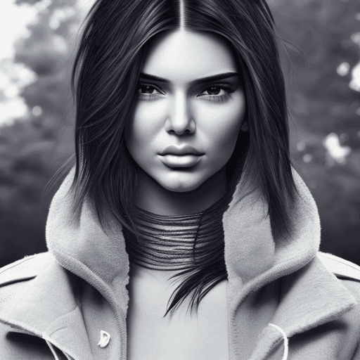 AI generated: Hyper realistic kendall jenner naeked