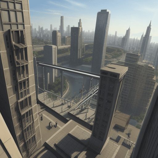 AI generated: 
parkour city
